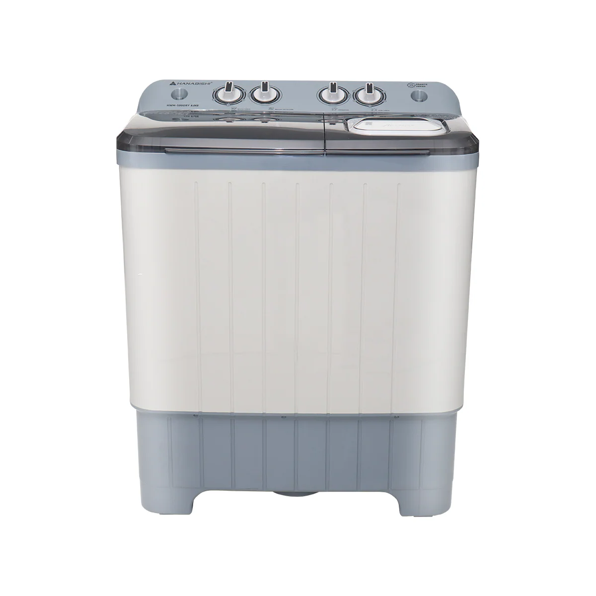 Hanabishi 8.0kg Twin Tub Washing Machine HWM580GRY