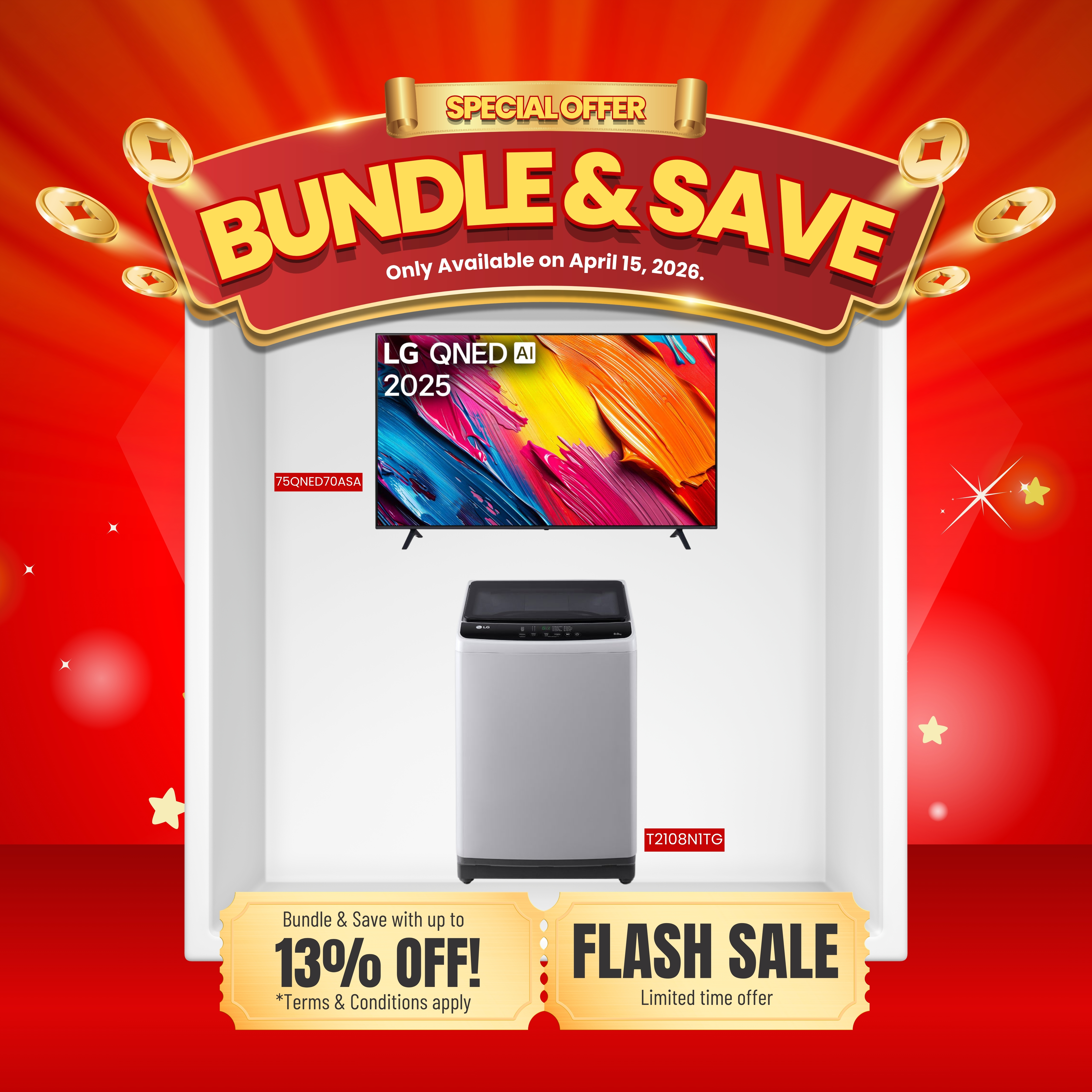 Wash & Watch Bundle Samsung Bundle & Save 2